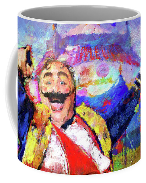 Fine Art Coffee Mug featuring the digital art The Circus by Ted Azriel