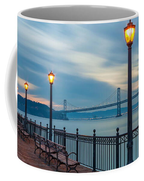San Francisco Coffee Mug featuring the photograph The City at Dawn by Jonathan Nguyen