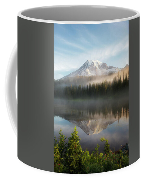 Fog Coffee Mug featuring the photograph The Clearing by Ryan Manuel