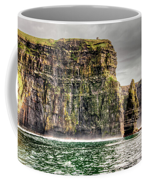 Atlantic Ocean Coffee Mug featuring the photograph The Cliffs of Moher by Natasha Bishop