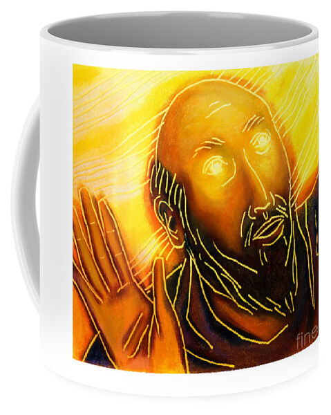 The Conversion Of Saul Coffee Mug featuring the painting The Conversion of Saul - JLSAU by Julie Lonneman
