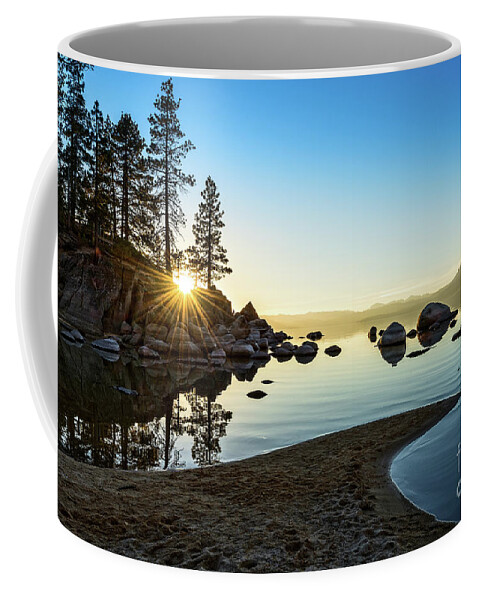 Sand Harbor Coffee Mug featuring the photograph The Cove at Sand Harbor by Jamie Pham