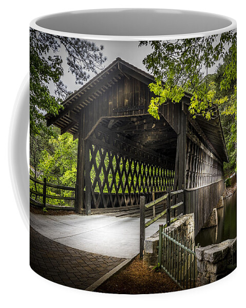 Atlanta Coffee Mug featuring the photograph The Coverd Bridge by Marvin Spates