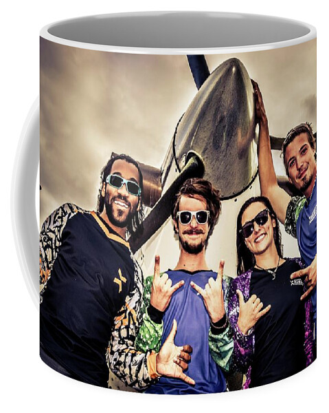 Skydiving Coffee Mug featuring the photograph The Crew by Larkin's Balcony Photography