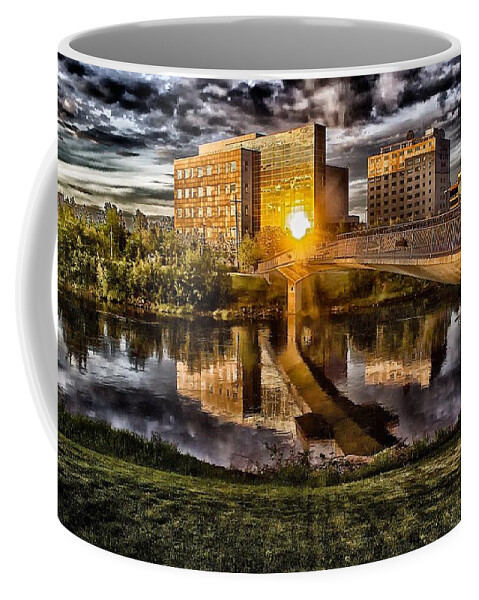 Fairbanks Coffee Mug featuring the photograph The Cross by Michael W Rogers