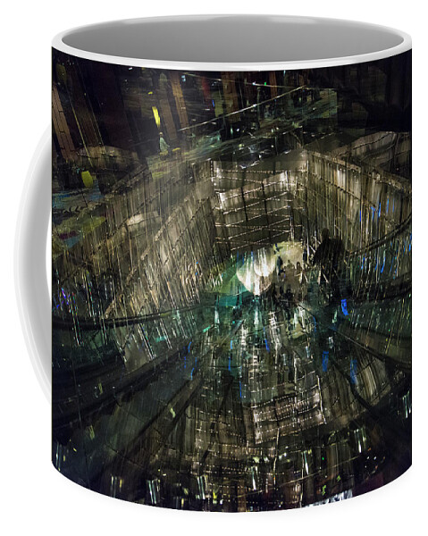 Las Vegas Coffee Mug featuring the photograph The Crystal Station by Alex Lapidus