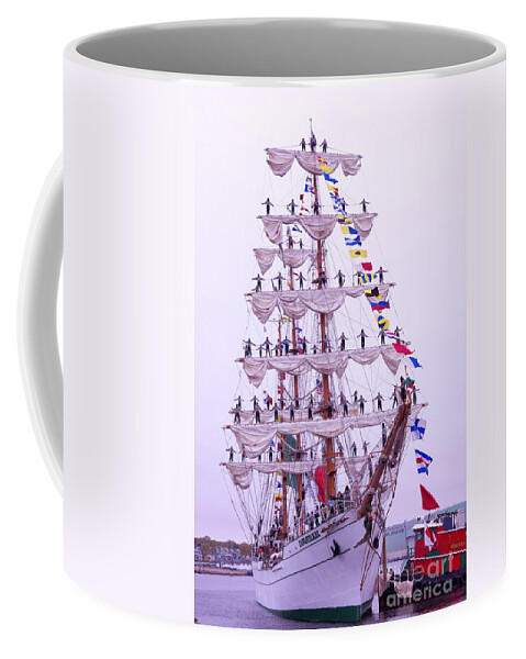 Ship Coffee Mug featuring the photograph The Cuauhtemoc by Joe Geraci