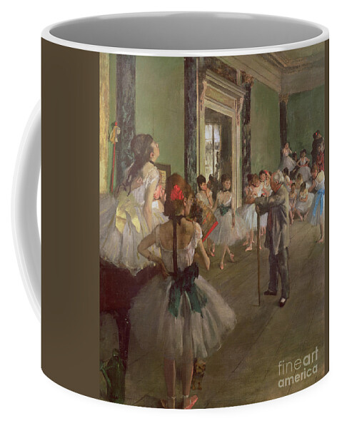 The Coffee Mug featuring the painting The Dancing Class by Edgar Degas