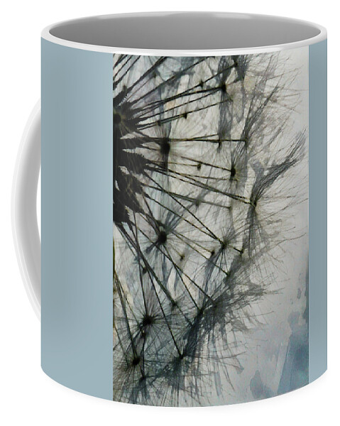 Art Coffee Mug featuring the digital art The Dandelion Silhouette by Steve Taylor