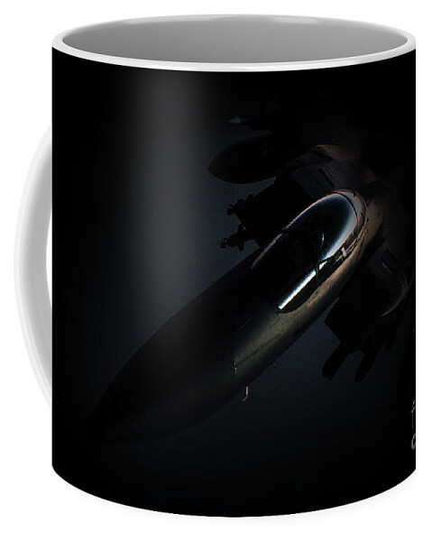 F15 Coffee Mug featuring the digital art The Dark Knight by Airpower Art