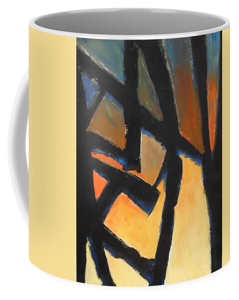 Abstract Coffee Mug featuring the painting The Day After by Sharon Cromwell