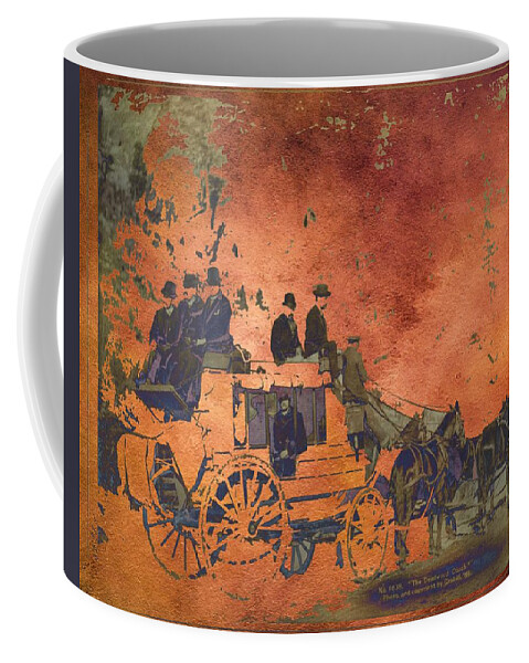 Stage Coach Coffee Mug featuring the photograph The Deadwood Coach by Bonfire Photography