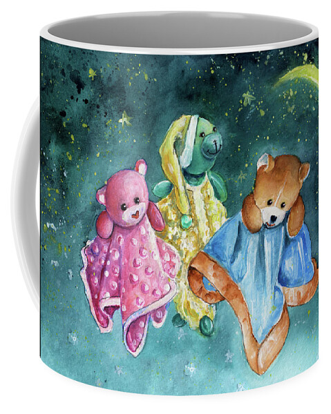 Truffle Mcfurry Coffee Mug featuring the painting The Doo Doo Bears by Miki De Goodaboom