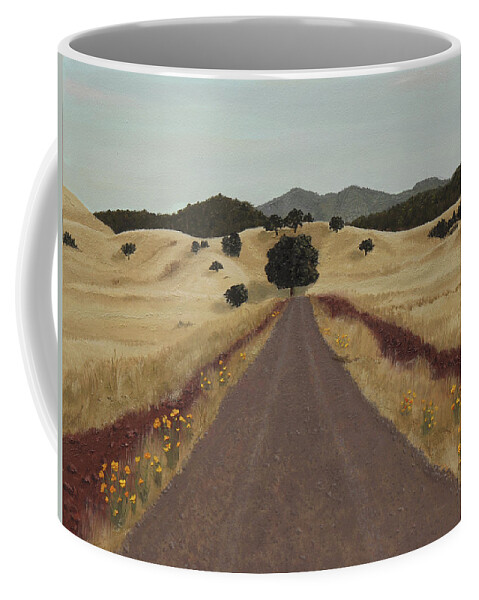San Jose Coffee Mug featuring the painting The Drive by Stephen Krieger