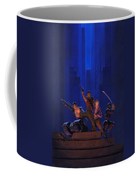 Space Coffee Mug featuring the painting The Eliminators by Richard Hescox
