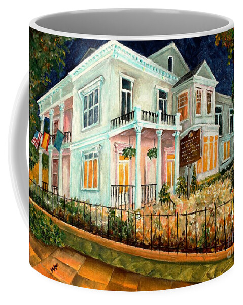 New Orleans Coffee Mug featuring the painting The Elms in New Orleans by Diane Millsap