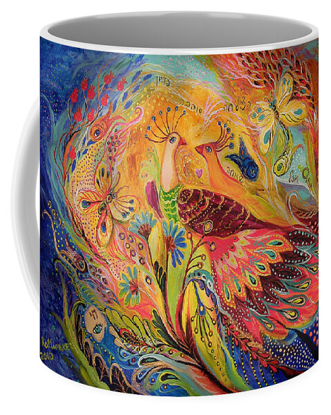 Original Coffee Mug featuring the painting The Eternal Dance by Elena Kotliarker