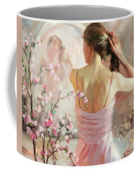 Woman Coffee Mug featuring the painting The Evening Ahead by Steve Henderson