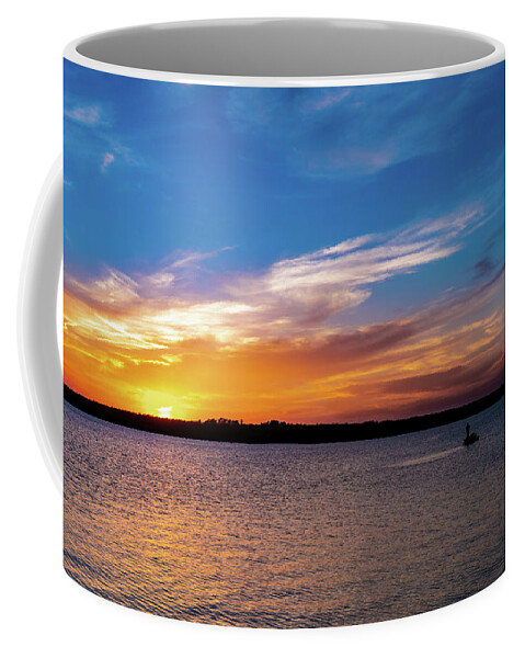 Cloudy Coffee Mug featuring the photograph The evening catch by Doug Long