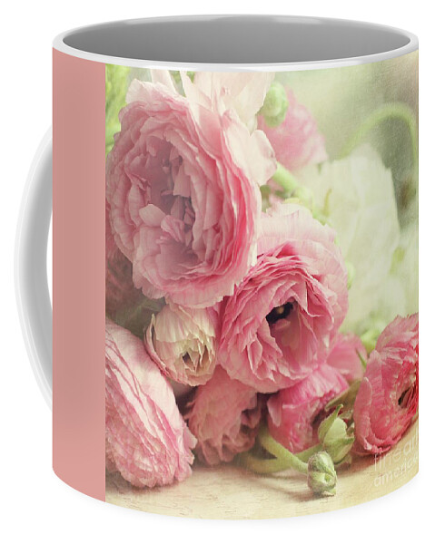 Ranunculus Coffee Mug featuring the photograph The First Bouquet by Sylvia Cook