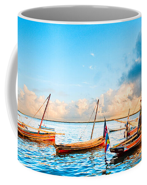 Boats Coffee Mug featuring the photograph The fleet by Patrick Kain