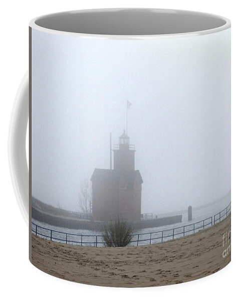 Lighthouse Coffee Mug featuring the photograph The Fog by Scott Ward