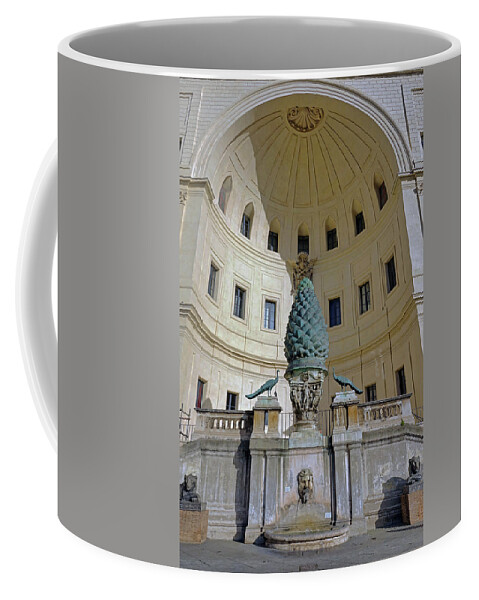 Vatican Coffee Mug featuring the photograph The Fontana della Pigna In The Vatican City by Rick Rosenshein