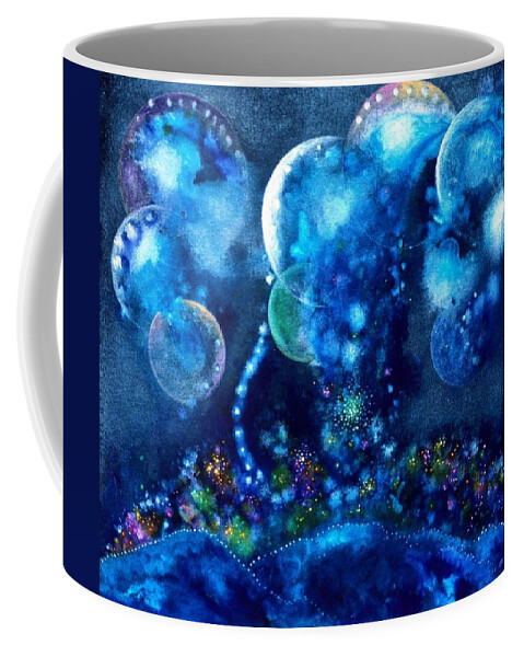 Angel Coffee Mug featuring the painting The Fourth Mansions by Lee Pantas
