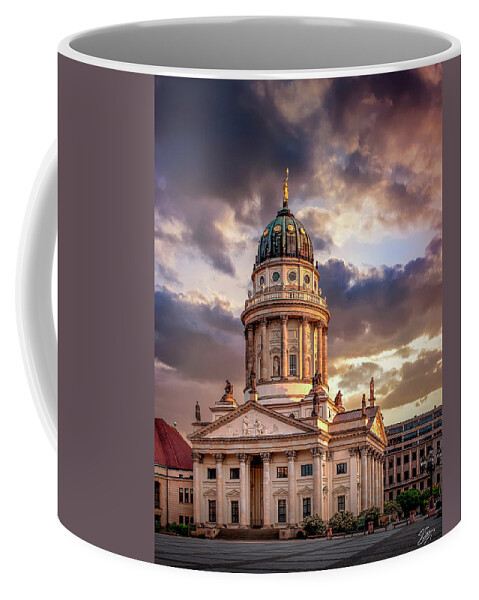 Endre Coffee Mug featuring the photograph The French Church in Berlin 1 by Endre Balogh