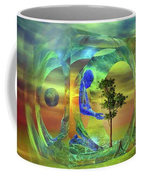 Gardener Coffee Mug featuring the digital art The Gardener by Shadowlea Is