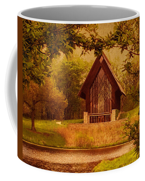 Glass Chapel Coffee Mug featuring the photograph The Glass Chapel at Powell Gardens - Kansas City, Missouri by Mitch Spence