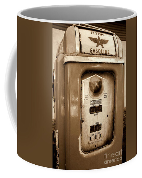 National Gas Pump Coffee Mug featuring the photograph The Good Old Days by DazzleMePhotography
