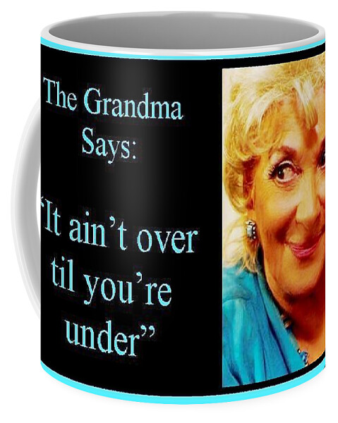  Coffee Mug featuring the painting The Grandma over and under by Jordana Sands