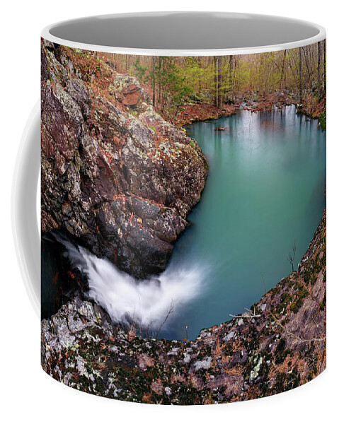 Cascade Coffee Mug featuring the photograph The green pool by Robert Charity