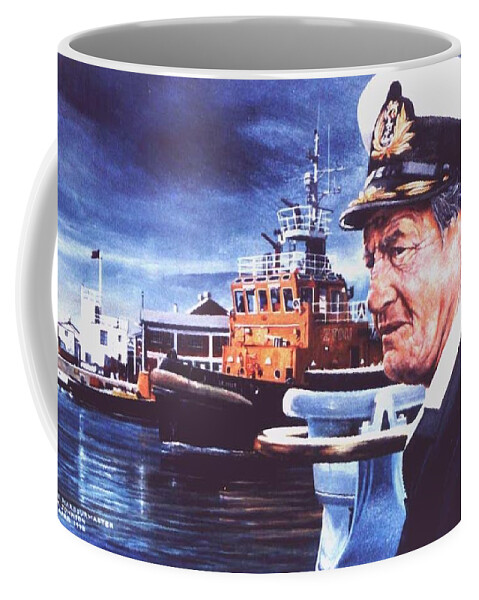 Simon's Town Coffee Mug featuring the painting The Harbourmaster by Tim Johnson