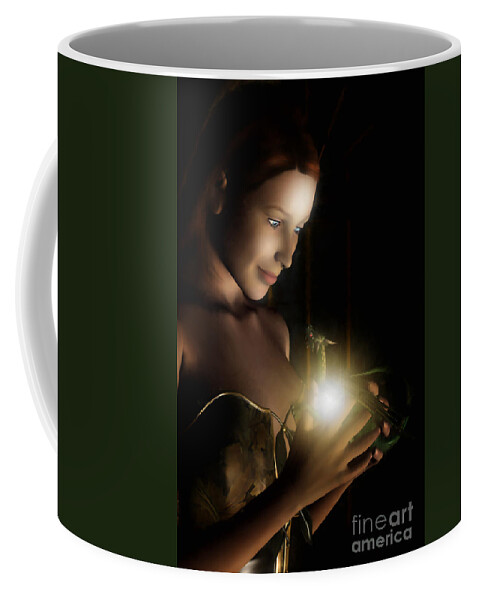 Hatchling Coffee Mug featuring the digital art The Hatchling by John Edwards