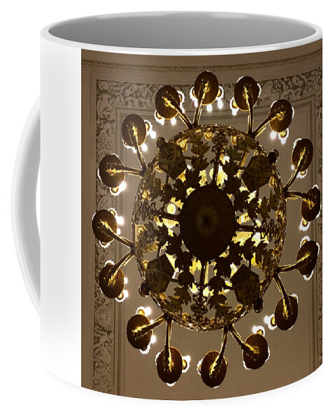 Chandelier Coffee Mug featuring the photograph The Hermitage 1 by Annette Hadley