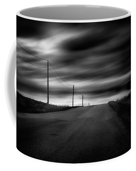 Monochrome Coffee Mug featuring the photograph The Highway by Dan Jurak