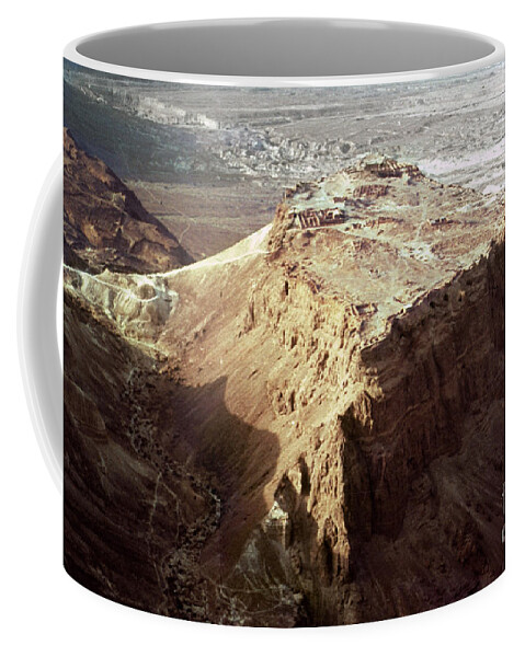 20th Century Coffee Mug featuring the photograph The Holy Land: Masada by Granger