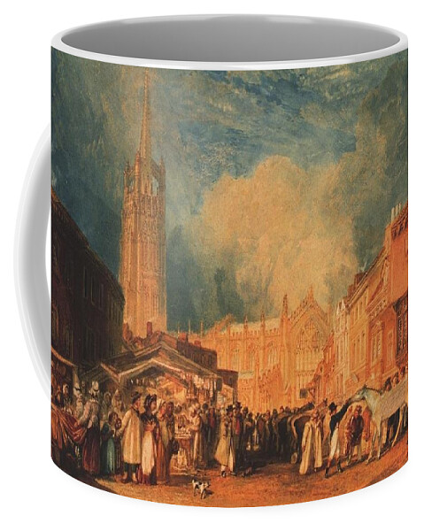 Turner Coffee Mug featuring the painting The Horse Fair by Pam Neilands