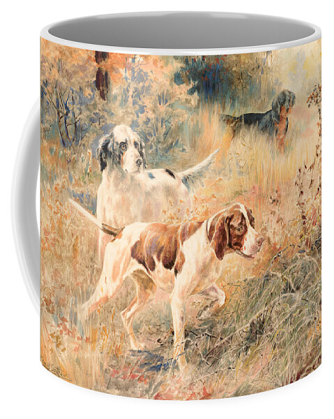 Edmund H. Osthaus Coffee Mug featuring the painting The Hunters by Celestial Images