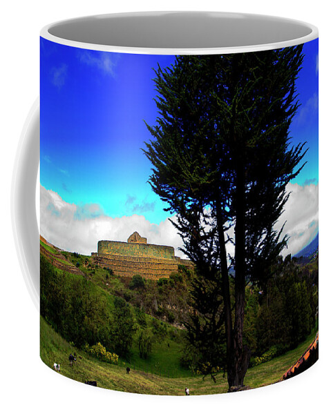 Ingapirca Coffee Mug featuring the photograph The Inca-Canari Ruins At Ingapirca VII by Al Bourassa