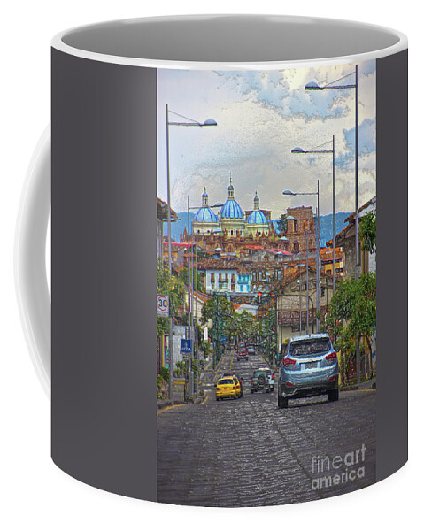 Spanish Coffee Mug featuring the photograph The Inca Trail Through Cuenca II by Al Bourassa
