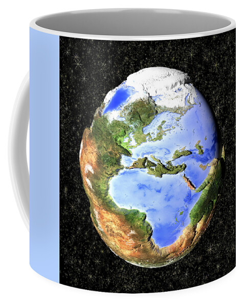 The Inverted World, cartoon - Europe and Africa Coffee Mug by Frans Blok -  Pixels