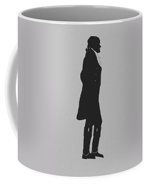 Thomas Jefferson Coffee Mug featuring the mixed media The Jefferson by War Is Hell Store