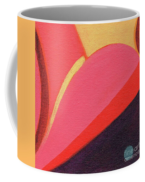 Abstract Art Coffee Mug featuring the painting The Joy of Design X L V I by Helena Tiainen