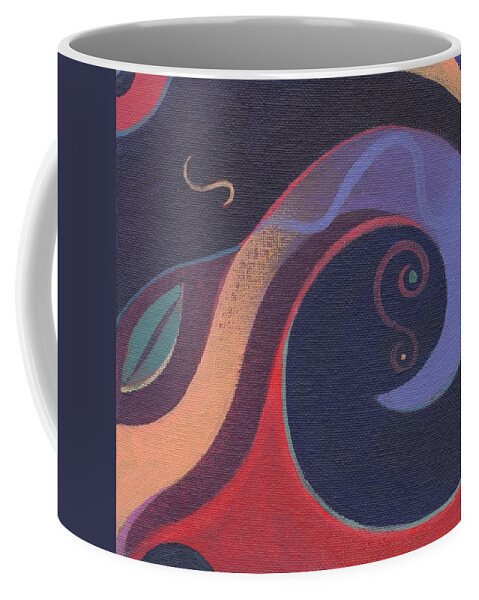 Abstract Coffee Mug featuring the painting The Joy of Design X X V I V by Helena Tiainen