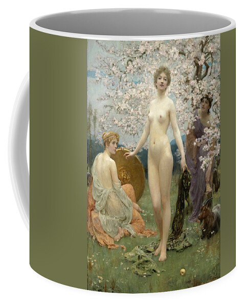 Solomon Joseph Solomon Coffee Mug featuring the painting The Judgment of Paris by Solomon Joseph Solomon