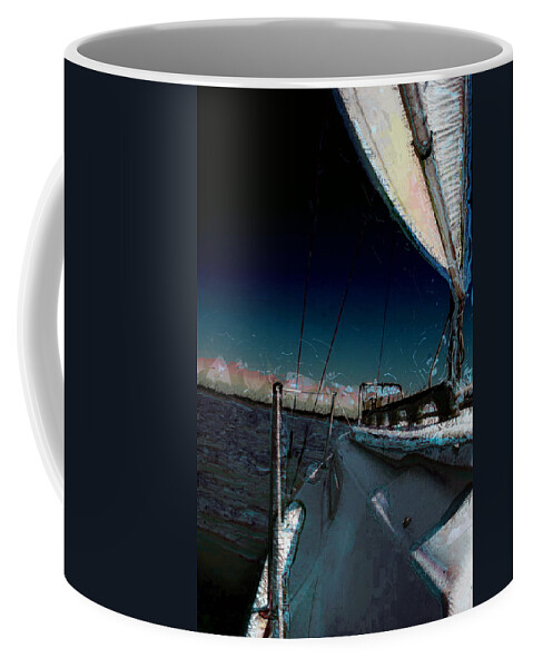 Sailboat Coffee Mug featuring the photograph The Julianna 3 by Julie Lueders 
