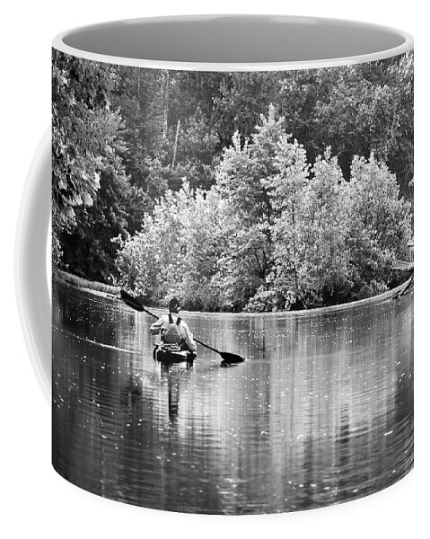 2015 Coffee Mug featuring the photograph The kayaker by Robert Charity